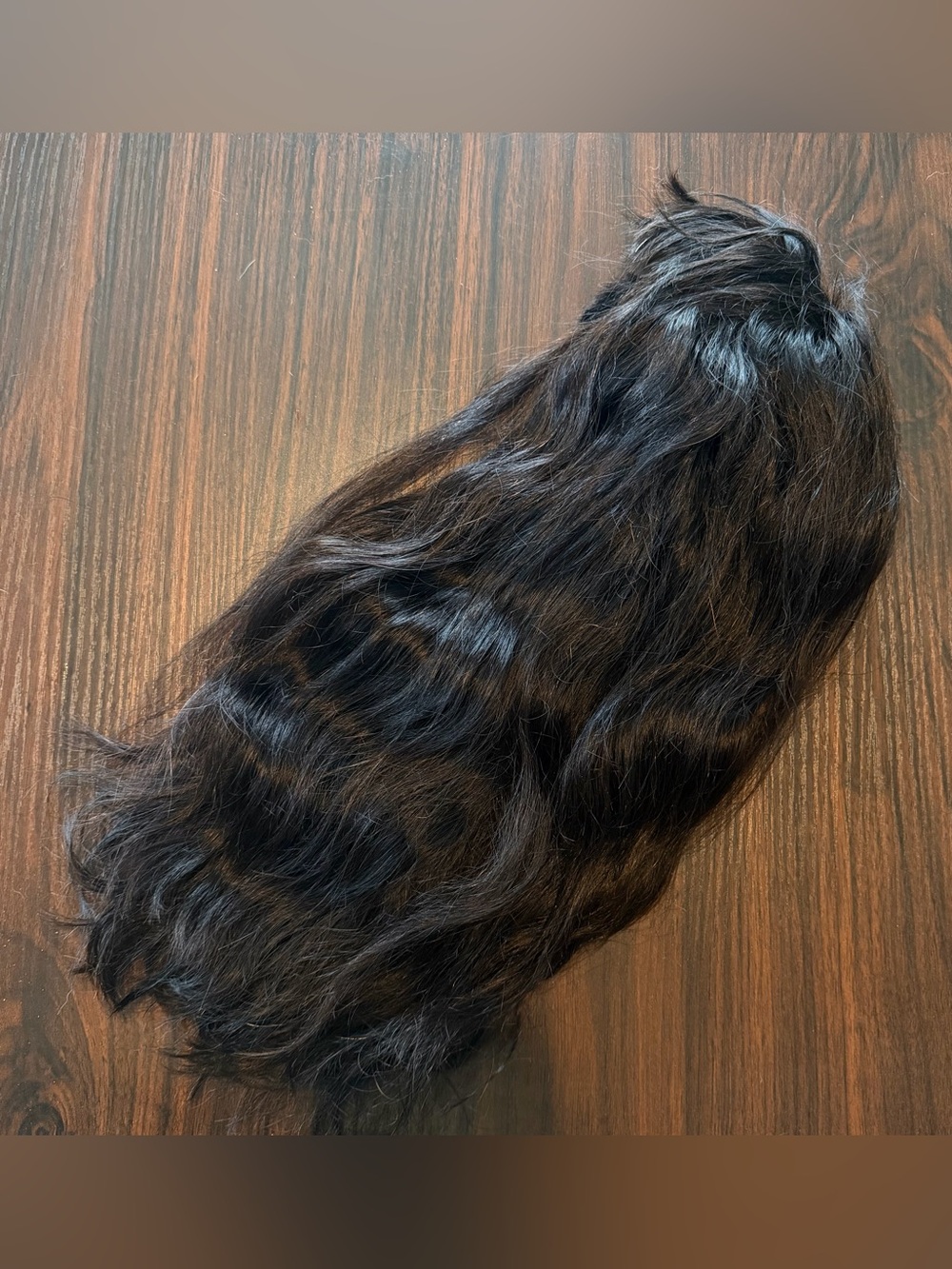 Model Model 100% Human Hair Natural Wig With Bangs 20” long - Picture 4 of 8